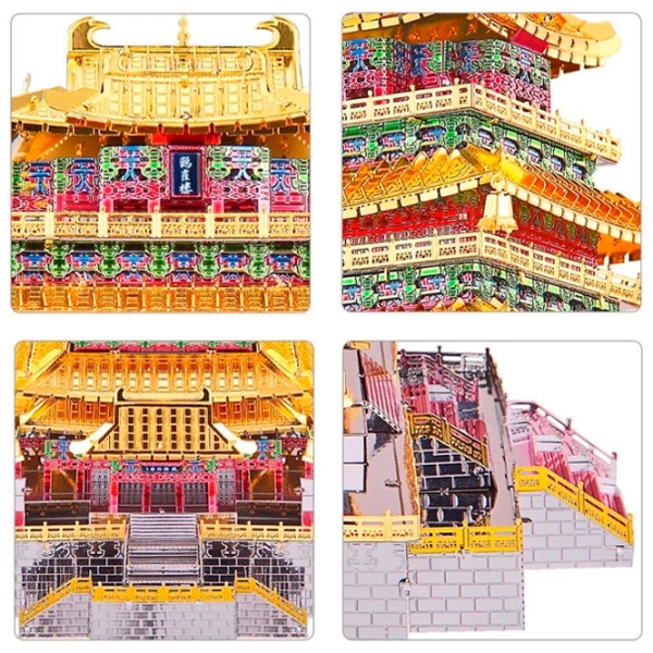 Puzzle 3D Piececool Guanque Tower (HP109-GSR) Numărul de piese: 319, V&acirc;rsta recomandată: 14+ photo 3