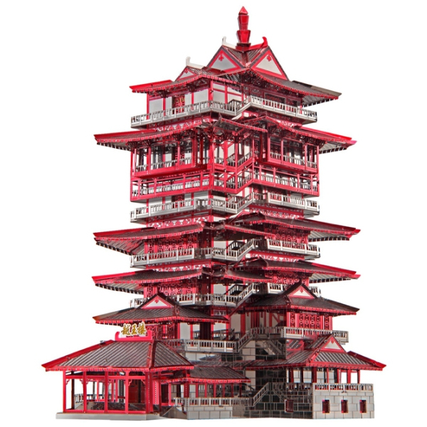 Puzzle 3D Piececool Yuewang Tower (HP089-RKS) Numărul de piese: 298, V&acirc;rsta recomandată: 14+ photo 2