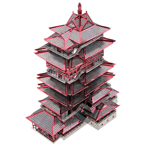 Puzzle 3D Piececool Yuewang Tower (HP089-RKS) Numărul de piese: 298, V&acirc;rsta recomandată: 14+ photo 5
