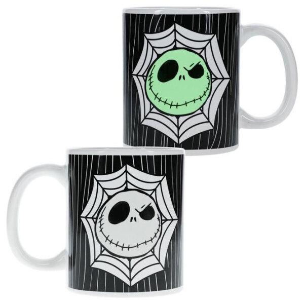 Cană Paladone Disney Jack Skellington Glow in the Dark Mug Black 300 ml photo 2