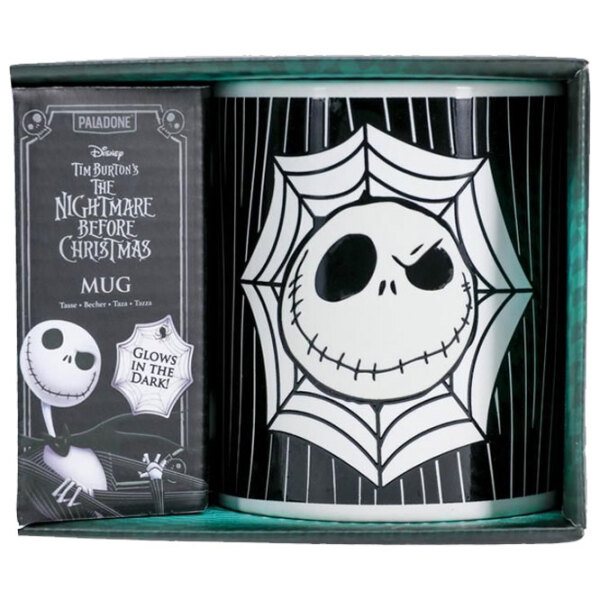 Cană Paladone Disney Jack Skellington Glow in the Dark Mug Black 300 ml photo 3