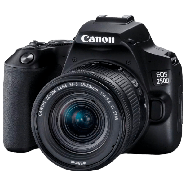Cameră foto Canon EOS 250D + EF-S 18-55mm F4-5.6 IS STM Kit Black CMOS, 24.1 MP, f/4 - f/5.6 photo 1