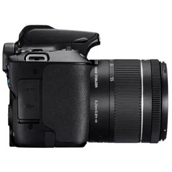 Cameră foto Canon EOS 250D + EF-S 18-55mm F4-5.6 IS STM Kit Black CMOS, 24.1 MP, f/4 - f/5.6 photo 4