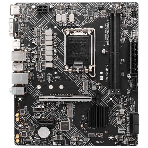 Материнская плата MSI PRO H610M-G mATX  photo 1