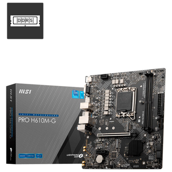 Материнская плата MSI PRO H610M-G mATX  photo 5