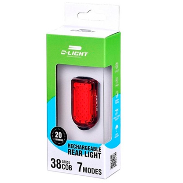 Lumini de bicicletă D-Light CG-217R Black  photo 3