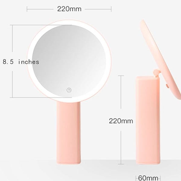 Oglindă de machiaj LED Mirror X220 Pink  photo 7