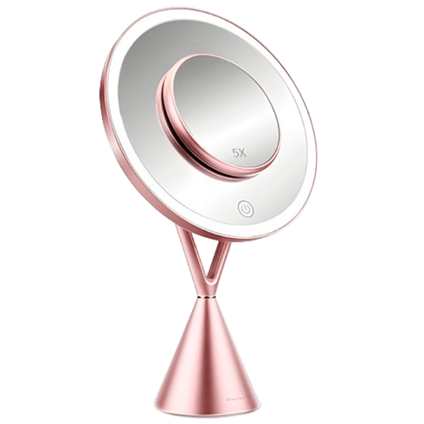 Зеркало для макияжа LED Mirror RM282-SL Розовое Золото  photo 1
