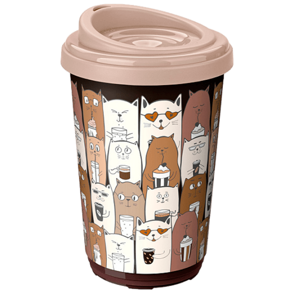 Cană termo Bytplast Phibo EcoStyle Beige 400 ml photo 1