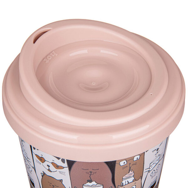 Cană termo Bytplast Phibo EcoStyle Beige 400 ml photo 3