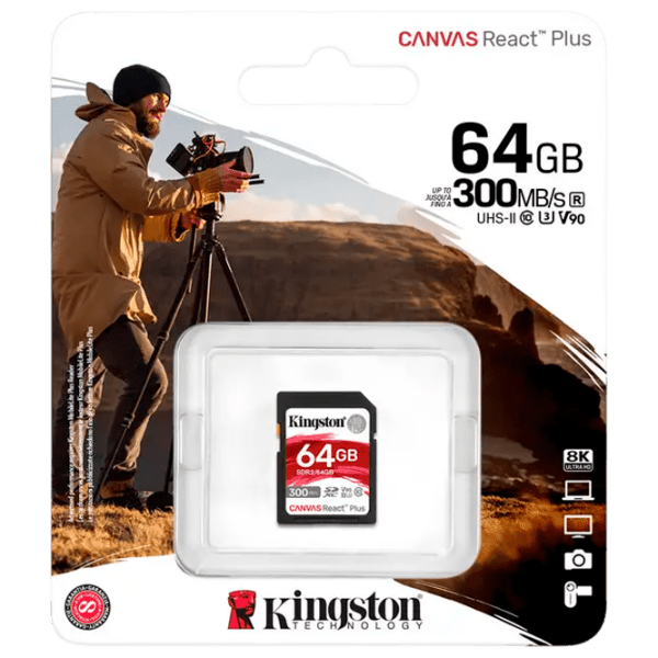 SD Kingston Canvas React Plus 64 GB  photo 3