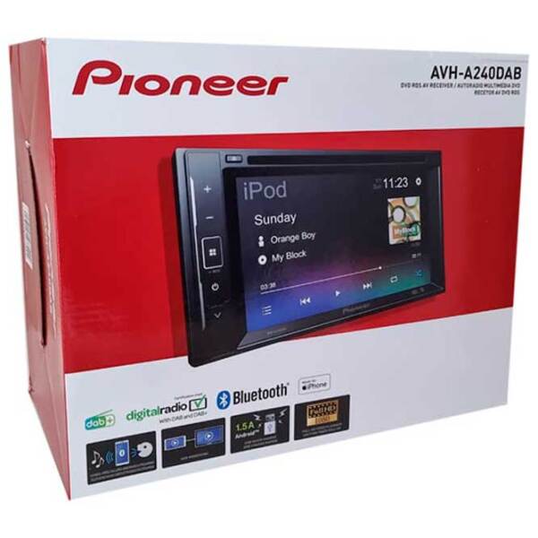 Mediaplayer auto Universal 6.2" AVH-A240DAB Black  photo 5