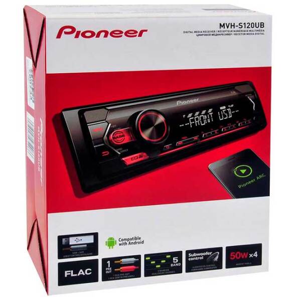 Mediaplayer auto Universal MVH-S120UB Black  photo 4