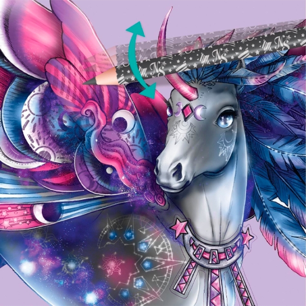 Set de creație Nebulous Stars Fantasy Horses Space 11371 Multicolor pentru fetițe, 7+ photo 5