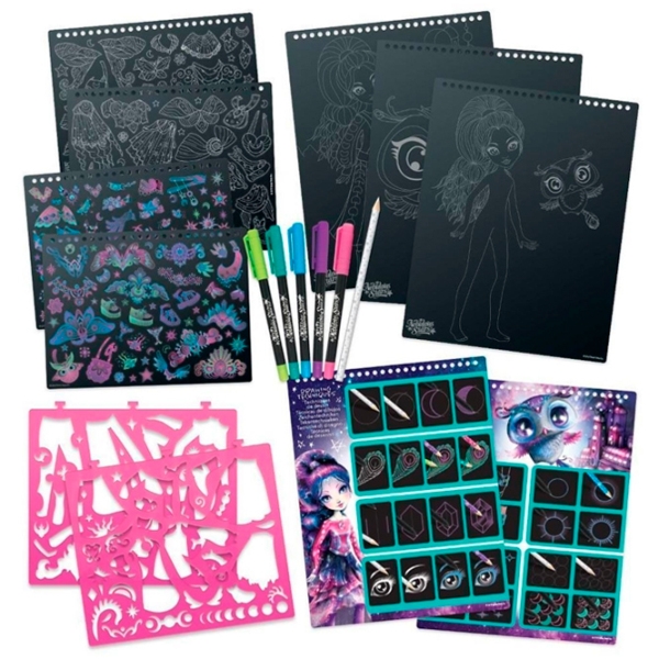 Креативный набор Nebulous Stars Zentangle Black Pages Eclipsia 11121 Разноцветный для девочек, 7+ photo 2
