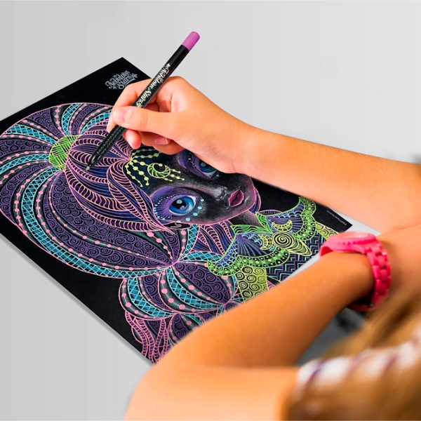 Креативный набор Nebulous Stars Zentangle Black Pages Eclipsia 11121 Разноцветный для девочек, 7+ photo 4