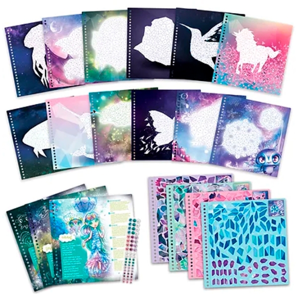 Set de creație Nebulous Stars Sticker by Number 11129 Multicolor pentru fetițe, 7+ photo 2