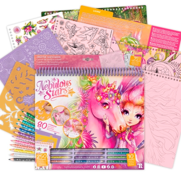 Креативный набор Nebulous Stars Sketchbook - Forest Horses 11373 Разноцветный для девочек, 7+ photo 4