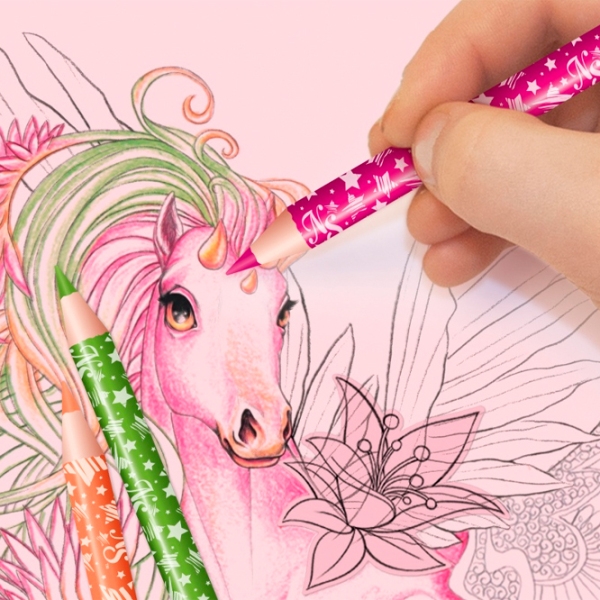 Креативный набор Nebulous Stars Sketchbook - Forest Horses 11373 Разноцветный для девочек, 7+ photo 8