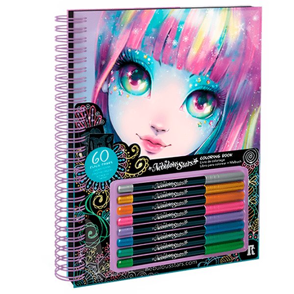Креативный набор Nebulous Stars Isadora's Black Pages Coloring Book 11136 Черный для девочек, 7+ photo 1