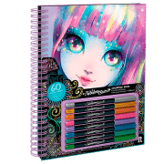 Креативный набор Nebulous Stars Isadora's Black Pages Coloring Book 11136 Черный для девочек, 7+