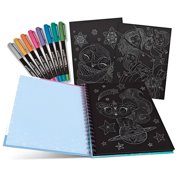 Креативный набор Nebulous Stars Isadora's Black Pages Coloring Book 11136 Черный для девочек, 7+ photo 2