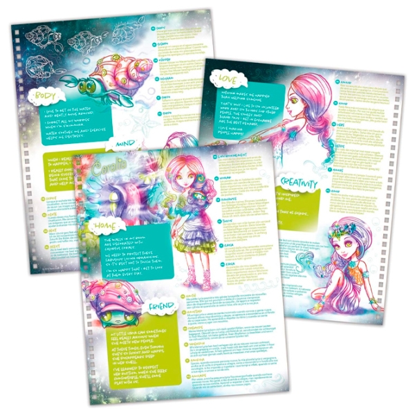 Креативный набор Nebulous Stars Isadora's Black Pages Coloring Book 11136 Черный для девочек, 7+ photo 4