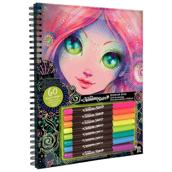 Set de creație Nebulous Stars Coloring Book 11111 Black pentru fetițe, 7+ photo 1