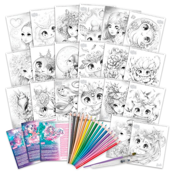 Креативный набор Nebulous Stars Watercoloring Book Set 11133 Разноцветный для девочек, 7+ photo 6