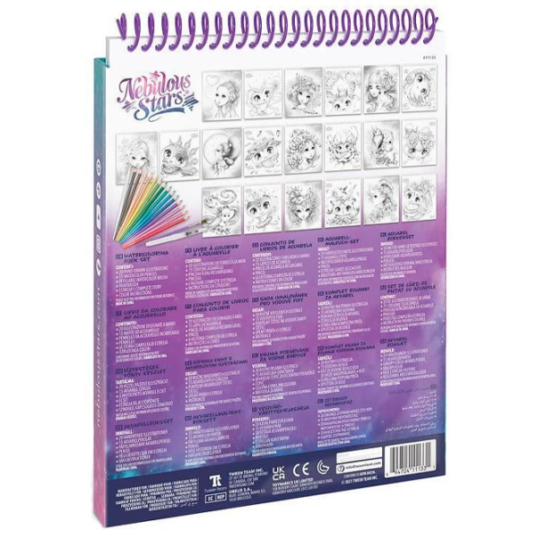 Креативный набор Nebulous Stars Watercoloring Book Set 11133 Разноцветный для девочек, 7+ photo 7