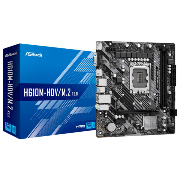 Материнская плата ASRock H610M-HDV/ M.2 R2.0 micro ATX  photo 4