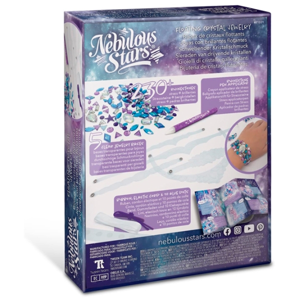 Креативный набор Nebulous Stars Floating Crystal Jewelry 11021 Разноцветный для девочек, 7+ photo 6