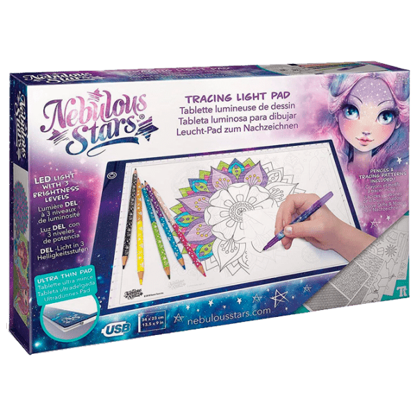 Set de creație Nebulous Stars Tracing Light Pad 11351 Multicolor pentru fetițe, 7+ photo 1