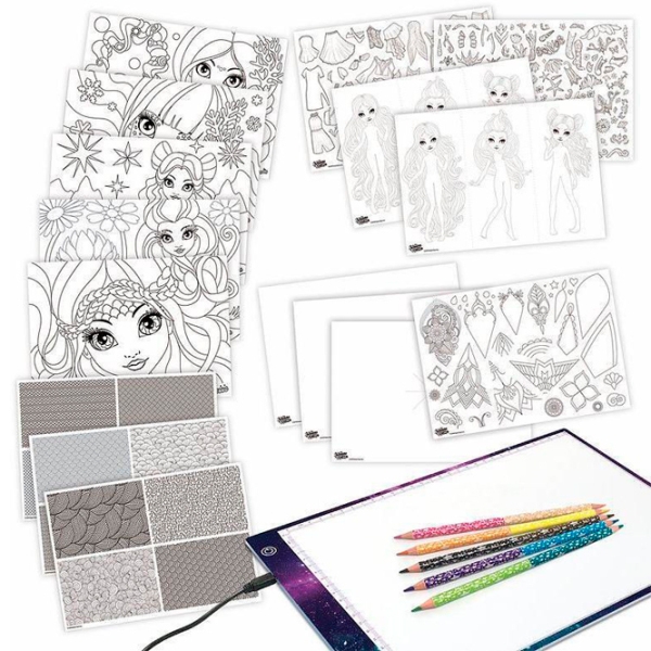 Set de creație Nebulous Stars Tracing Light Pad 11351 Multicolor pentru fetițe, 7+ photo 3