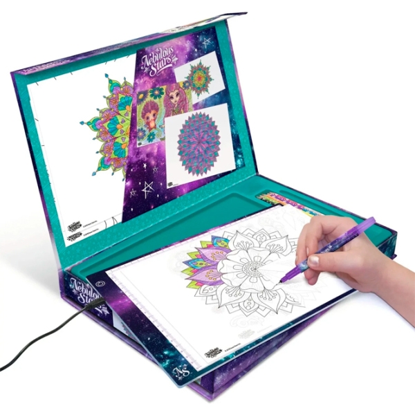 Set de creație Nebulous Stars Tracing Light Pad 11351 Multicolor pentru fetițe, 7+ photo 5