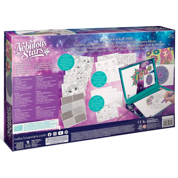 Set de creație Nebulous Stars Tracing Light Pad 11351 Multicolor pentru fetițe, 7+ photo 8