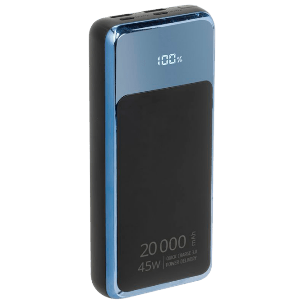 Power Bank 20000 мАч RivaCase VA1075 (45 Вт) Черный  photo 1
