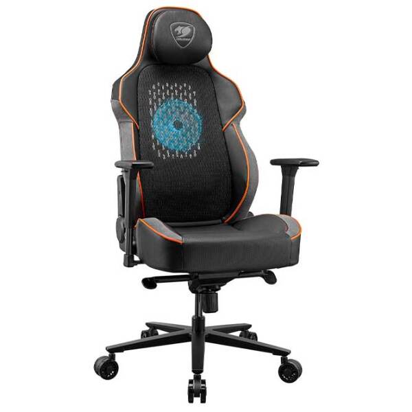 Scaun Gaming Cougar NxSys AERO Black Orange  photo 2