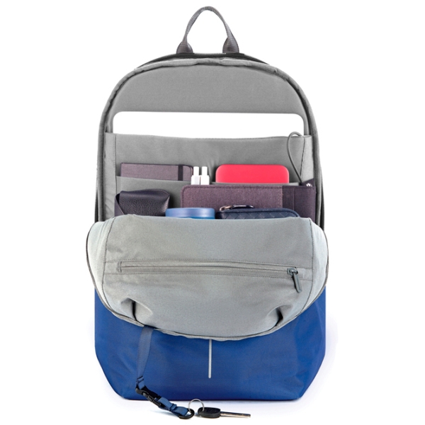 Rucsac pentru laptop XD-Design Bobby Soft anti-theft 15.6" Gray
Blue  photo 7