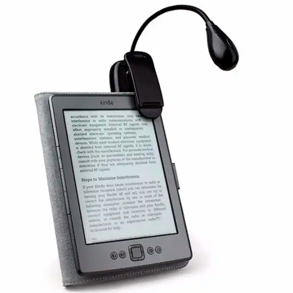 Lampă de carte TopElek Book Light Clips Black Baterie photo 4