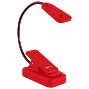 Lampă de carte TopElek Book Light Clips Red Baterie