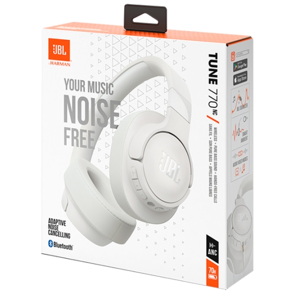 Căști JBL Tune 770 NC White Fără fir / Personal / Over the ear photo 12