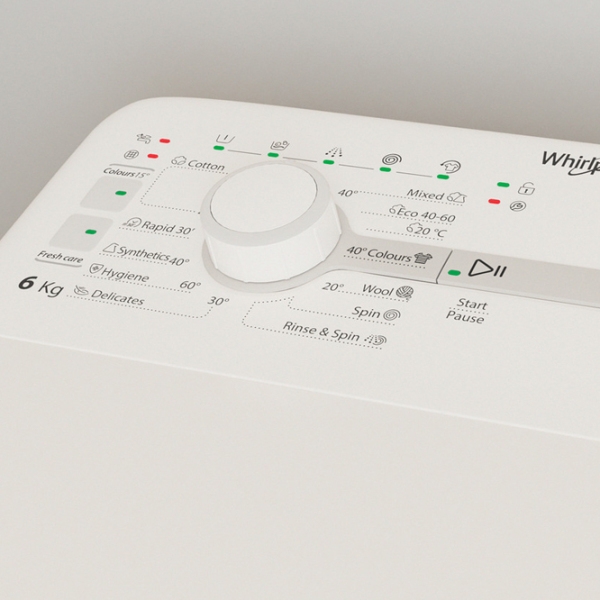 Mașină de spălat Whirlpool TDLR 6040S White 6 kg, 1000 rpm, C photo 5