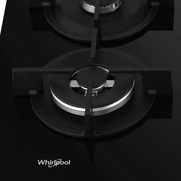 Plită încorporabilă pe gaz Whirlpool GOR 625/ NB1 Black Sticlă călită, Gratare: Fontă photo 3