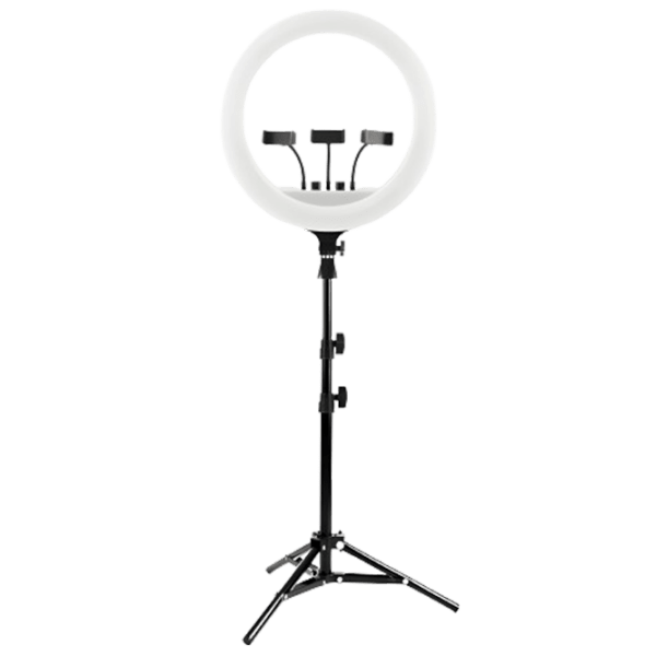 Trepied cu lampă Selfie Ring Light RL-21 533 mm Black  photo 1