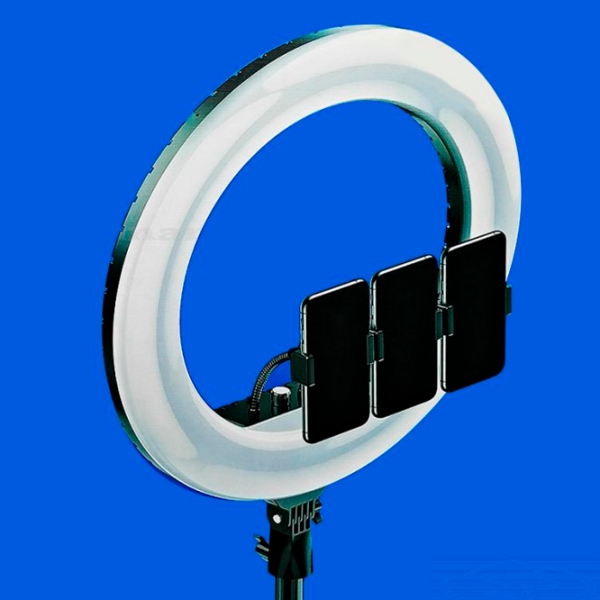 Trepied cu lampă Selfie Ring Light RL-21 533 mm Black  photo 6