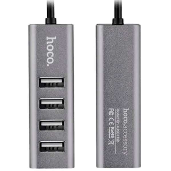 Адаптер Hoco HB1 Серебристый USB Type-A photo 1