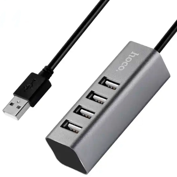 Адаптер Hoco HB1 Серебристый USB Type-A photo 2