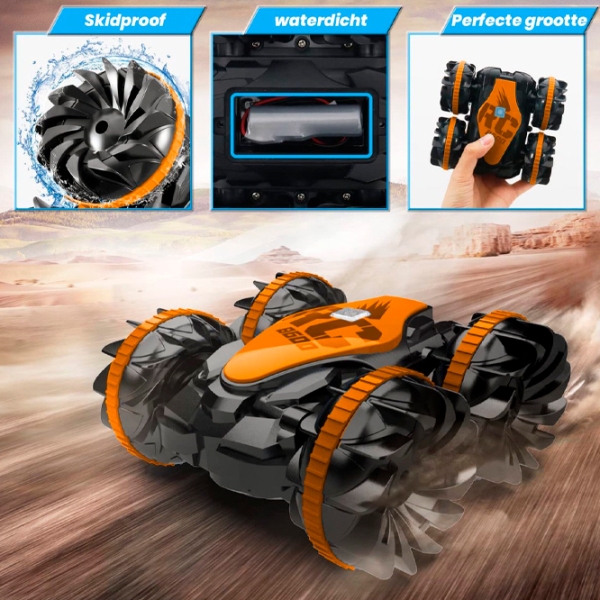 Машинка RC Amphibious Stunt Car CV-B600-2
Черный
Оранжевый  photo 3