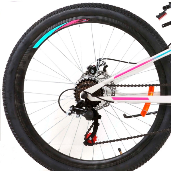 Bicicletă Stormer Blackwood 26" 13" White Pink Oțel / Pentru copii photo 4